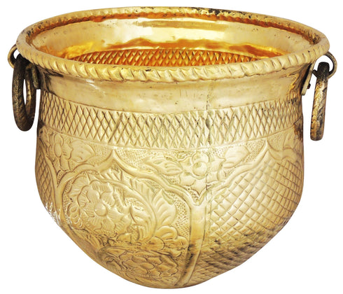 Brass Planter Pot Gamala Chatai 1.78Kg