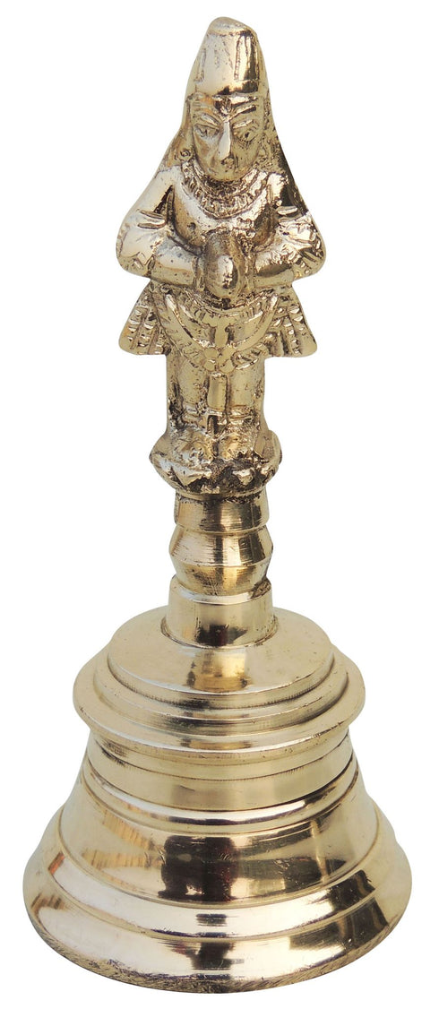 Brass Pooja Hand Bell Hanuman Ganti 0.15Kg