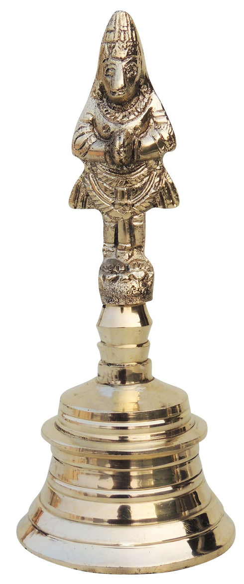 Brass Pooja Hand Bell Hanuman Ganti 0.42Kg
