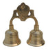 Brass Pooja 2 Combined Bell Double Ganti 0.42Kg