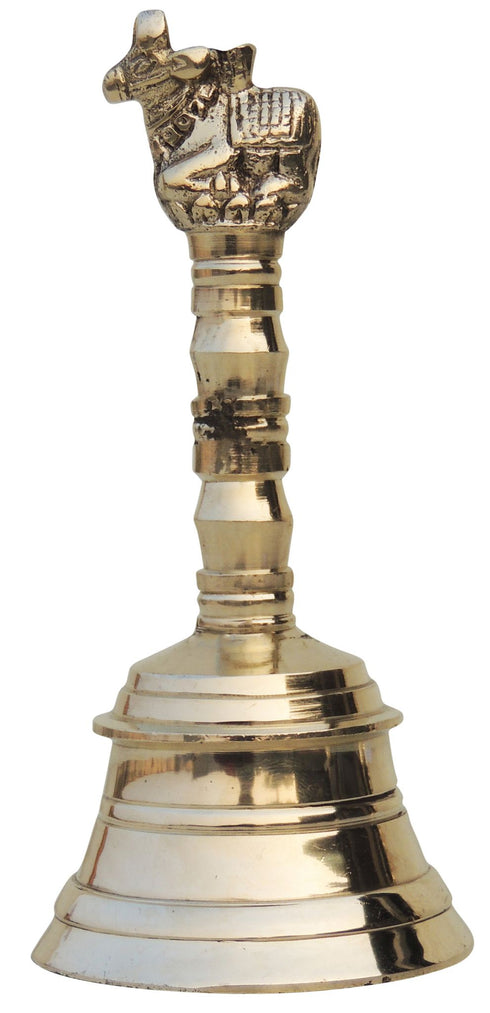 Brass Pooja Hand Bell Nandi Ganti 0.08Kg