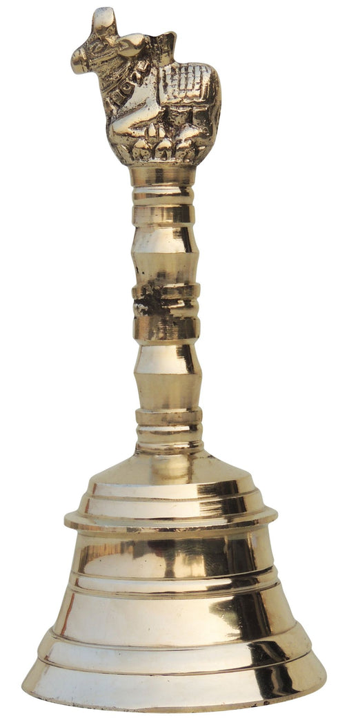 Brass Pooja Hand Bell Nandi Ganti 0.1Kg