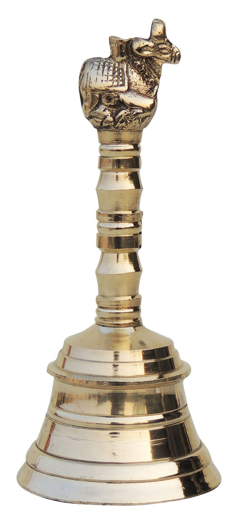 Brass Pooja Hand Bell Nandi Ganti 0.16Kg