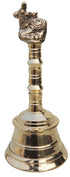 Brass Pooja Hand Bell Nandi Ganti 0.58kg