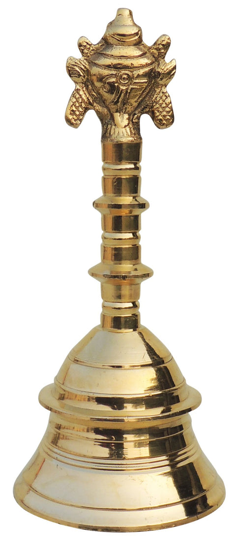 Brass Pooja Hand Bell Shank Chakra Ganti 0.8kg