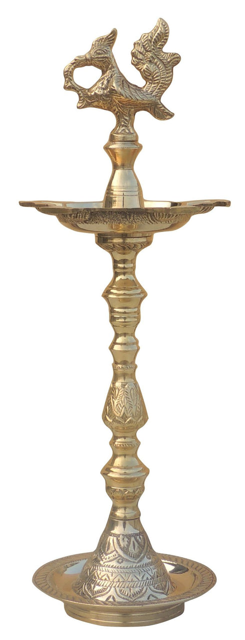 Brass Mahabharat Oil Lamp Deepak 1.5kg