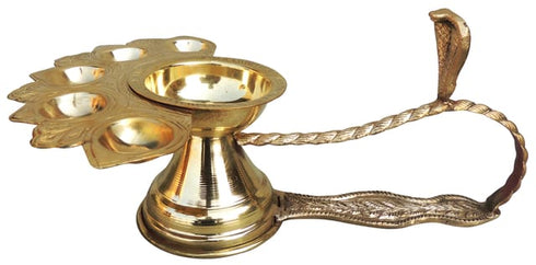 Brass Ganga Arti 5 Bati 0.57Kg