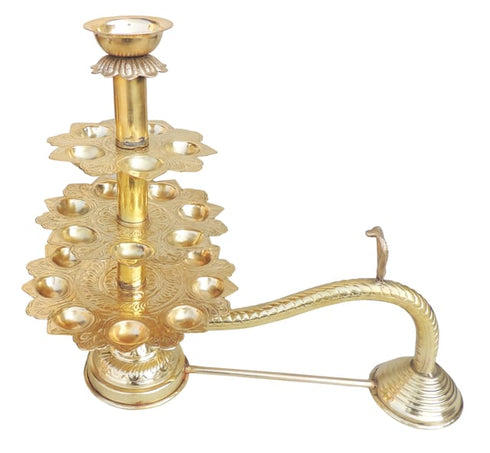Brass Ganga Arti 21 Bati 1.74Kg