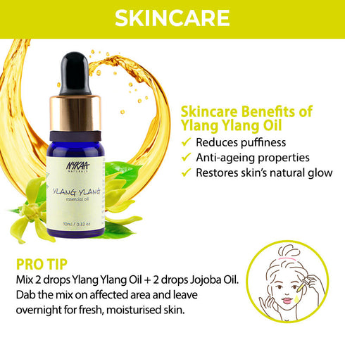 Nykaa Naturals Ylang Ylang Essential Oil for Natural Glow & Clear Scalp