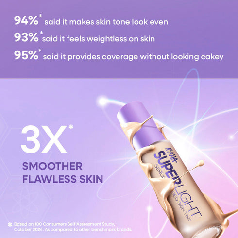 Nykaa Superlight Serum Matte Filter Finish Skin Tint Foundation (30ml)