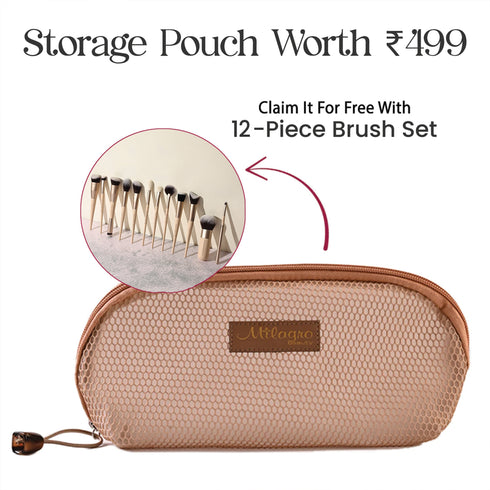 Milagro Beauty Face The Makeup 12 pcs Face brush set + Case