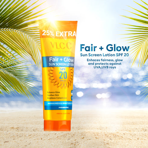 VLCC Fair Glow Sunscreen Lotion SPF 20