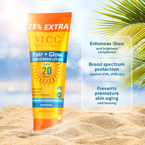VLCC Fair Glow Sunscreen Lotion SPF 20