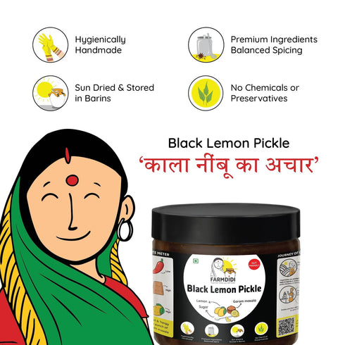 FARMDIDI Khatta Meetha Nimbu Ka Achar