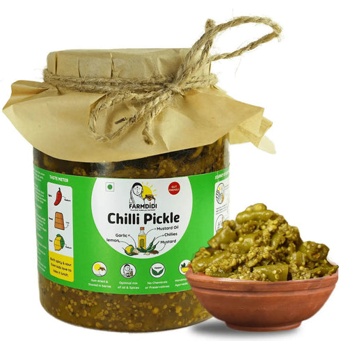 FARMDIDI Green Chilli Pickle
