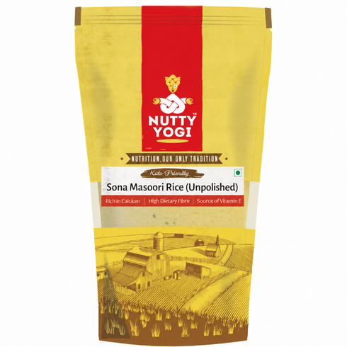 Nutty Yogi Organic Sona Masoori Rice Unpolished