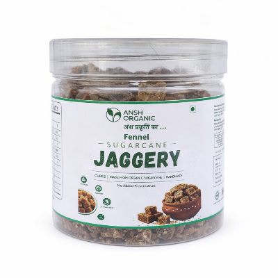 Ansh Organic Fennel Sugarcane Jaggery