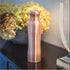 Coppjal Hammered Copper Bottle With Glass