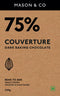 Mason & Co 75% Couverture Dark Baking Chocolate 200g