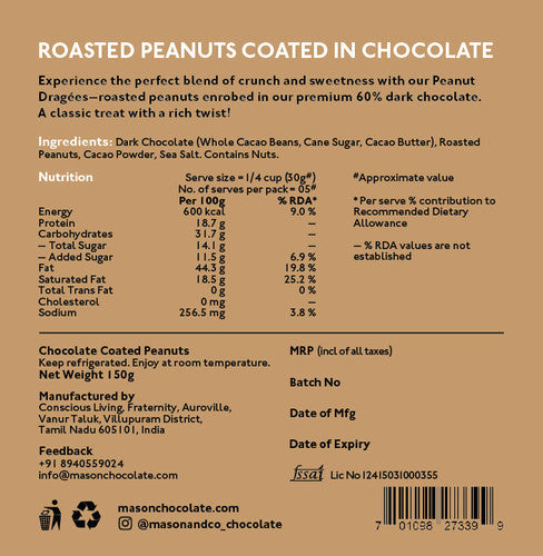 Mason & Co Peanut Dragées 150g