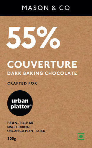 Mason & Co 55% Couverture Dark Baking Chocolate 200g