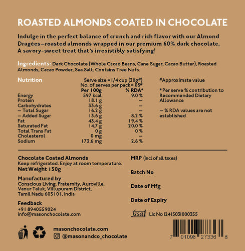 Mason & Co Almond Dragées 150g