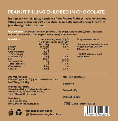 Mason & Co Peanut Ballotins 150g