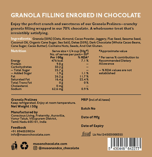 Mason & Co Granola Ballotins 150g