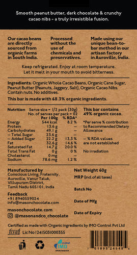 Mason & Co Crunchy Peanut Butter 60g