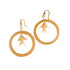 Bamboo India Fish Ring Earrings