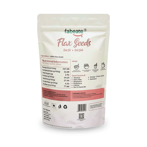 Fabeato Natural Premium Raw Flax Seeds