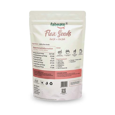 Fabeato Natural Premium Raw Flax Seeds