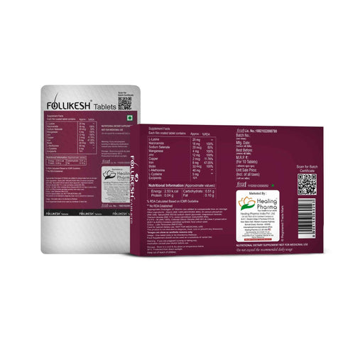 Healing Pharma Follikesh Biotin Hair Growth Supplements
