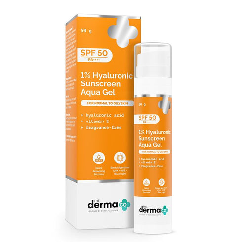 The Derma Co 1% Hyaluronic Sunscreen Aqua Gel