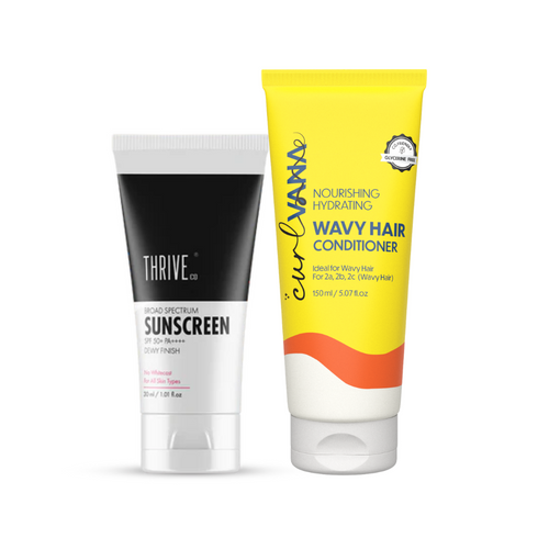 Thriveco in ThriveCo Sunscreen SPF 50 PA 30 ml Curlvana Wavy Conditoner