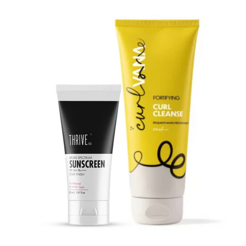 Thriveco in ThriveCo Sunscreen SPF 50 PA 30 ml Curlvana Fortifying Curl Cleanser