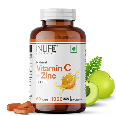 Inlife Natural Vitamin C + Zinc Tablets