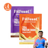 Fitfeast Assorted Protein Sachet Pack – Chocolate & Malai Kulfi (4 Sachets | 2 Each)
