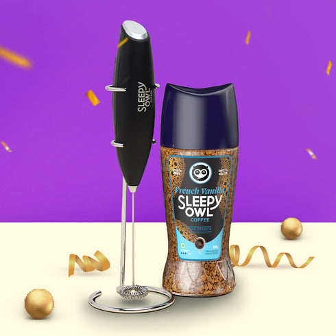 Sleepy Owl Coffee Frothy Instant Combo - French Vanilla