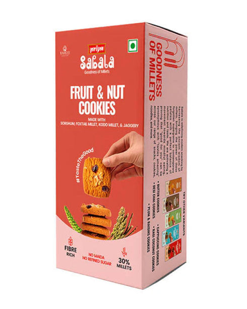 Sabala Millets Fruit & Nut Millet Cookies