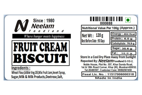 Neelam Foodland Fruit Cream Biscuit