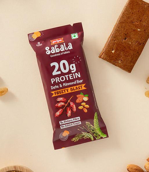 Sabala Millets Fruity Blast Date & Almond Bar