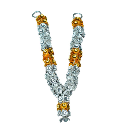 Pure Silver Garland Mala 113.15g By Mahita Collections