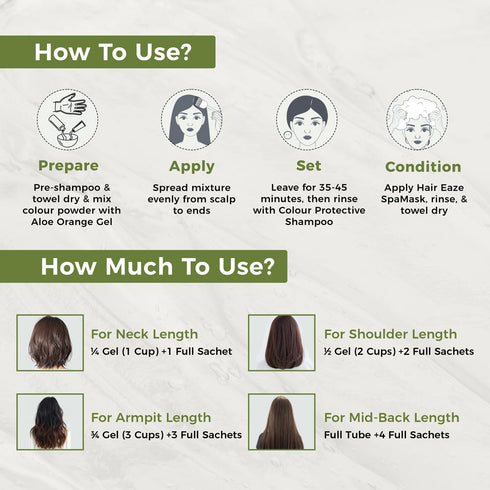 INDUS VALLEY Damage Free Dark Brown 3.00 Gel Hair Color For Women & Men