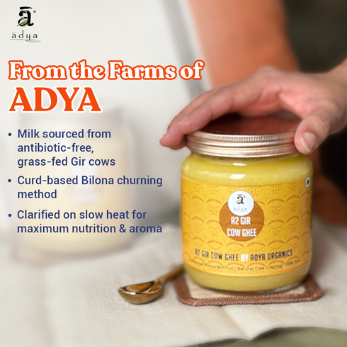 Adya Pure & Organic A2 Gir Cow Ghee