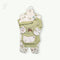 Bachpan kids wear NEWBORN SET-WHITE & GREEN