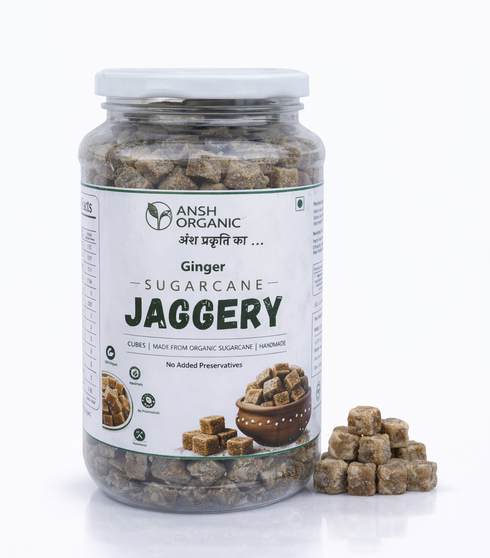 Ansh Organic Ginger Flavoured Jaggery