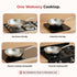 Vinod Doniv Titanium Triply Stainless Steel Wok 26 cms Capacity 3.30 Liter