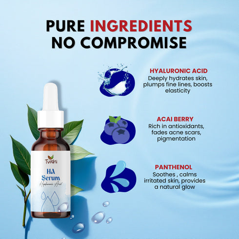 Tvishi Skincare Ha Hyaluronic Acid Serum