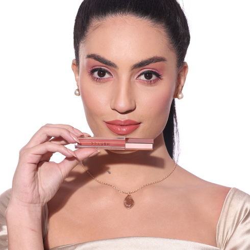Praush 1 Plush Matte Lipsticks (High Tea) + 1 Luxe Matte Lipstick (Glow Getter) Bundle